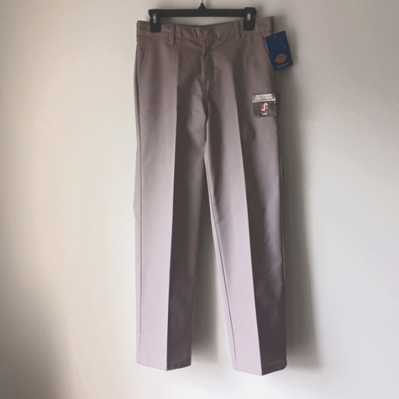 DICKIES pants for boys. "Straight Leg" pants w/ reinforced knees. 14 Husky.  NWT - Picture 1 of 16